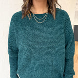 Chenille Oversized Sweater- Dark Green