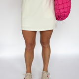 Scuba Mini Skort- White - Ana Patricia Boutique