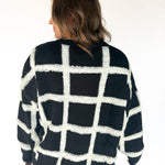 Black and White Check Sweater - Ana Patricia Boutique