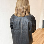 Faux Leather Jacket- Black - Ana Patricia Boutique