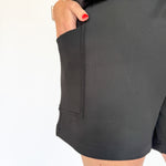 Scuba Pocket Short- Black - Ana Patricia Boutique