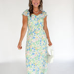 Floral Print Maxi Dress - Ana Patricia Boutique