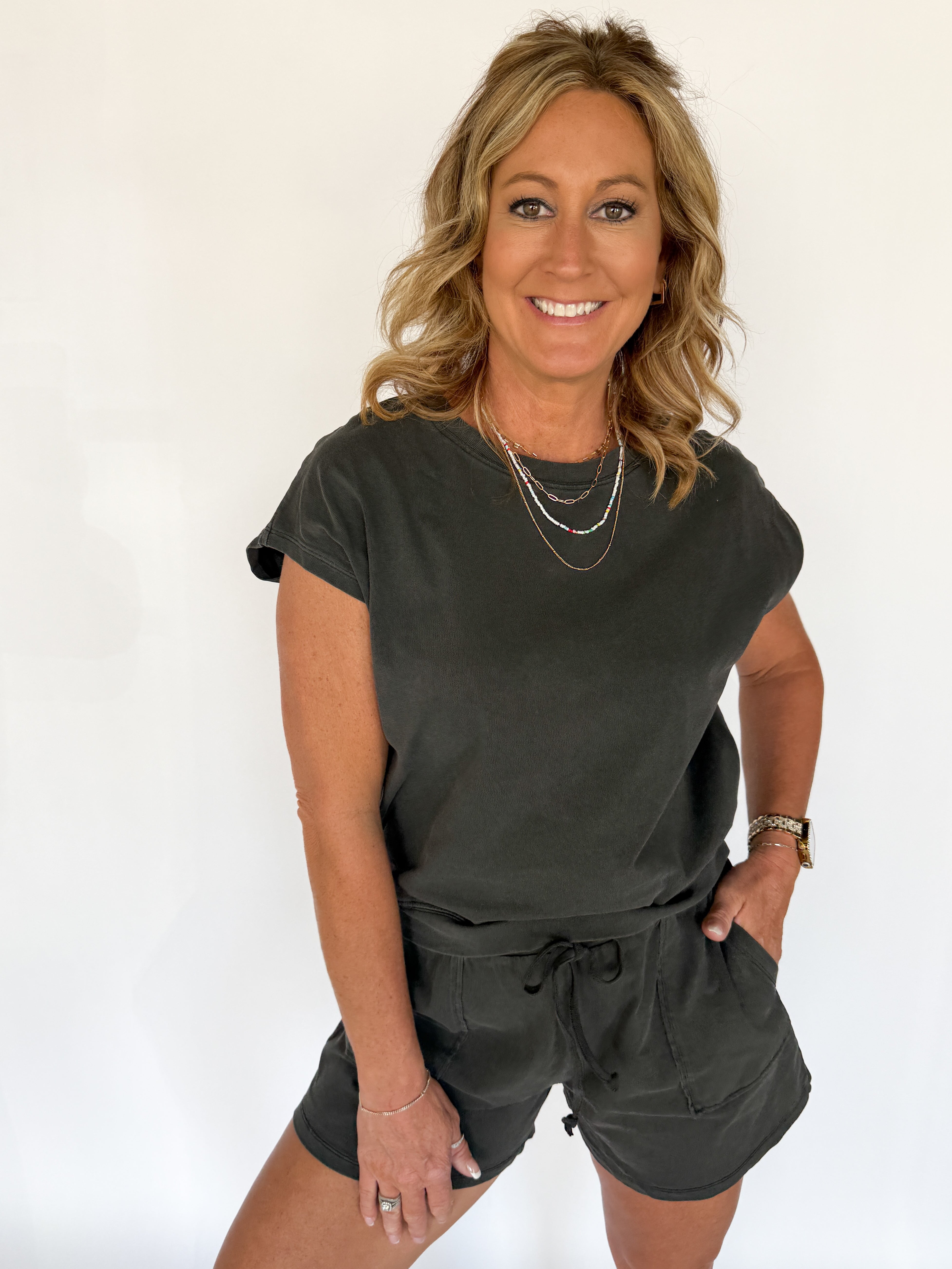 Simple Times Matching Set- Black - Ana Patricia Boutique