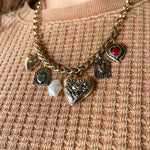 Heart Charm Necklace- Gold - Ana Patricia Boutique