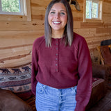 Henly Sweater- Burgundy