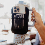 Black Tumbler ZIPPER POUCH: Black - Ana Patricia Boutique