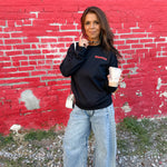 Nebraska 8 Ball Crewneck- Black - Ana Patricia Boutique