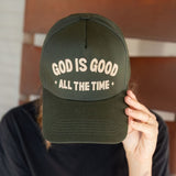 God is Good All the Time Hat- Green - Ana Patricia Boutique