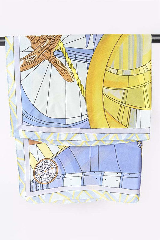 Blue & Yellow Scarf - Ana Patricia Boutique