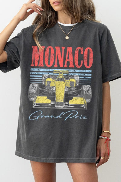 Monaco Tee- Charcoal