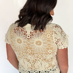Crochet Button Cardigan - Ana Patricia Boutique