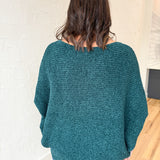 Chenille Oversized Sweater- Dark Green