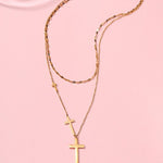 18K Stainless Steel Cross Necklace - Ana Patricia Boutique