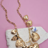 Big Heart Charm Necklace - Ana Patricia Boutique