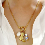 Cowboy Boot Porcelain Necklace - Ana Patricia Boutique