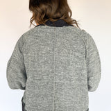 Two Tone Jacquard Jacket-Black - Ana Patricia Boutique