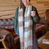 Round Neck Waffleknit Sweater- Olive