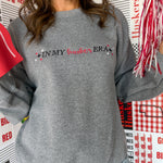 In My Husker Era Crewneck- Grey - Ana Patricia Boutique