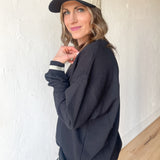 Vintage Star Pullover- Black - Ana Patricia Boutique