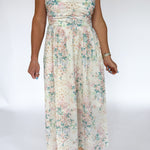 Strapless Floral Eyelet Dress - Ana Patricia Boutique