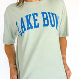 Lake Bum Mineral Wash Tee- Sage - Ana Patricia Boutique