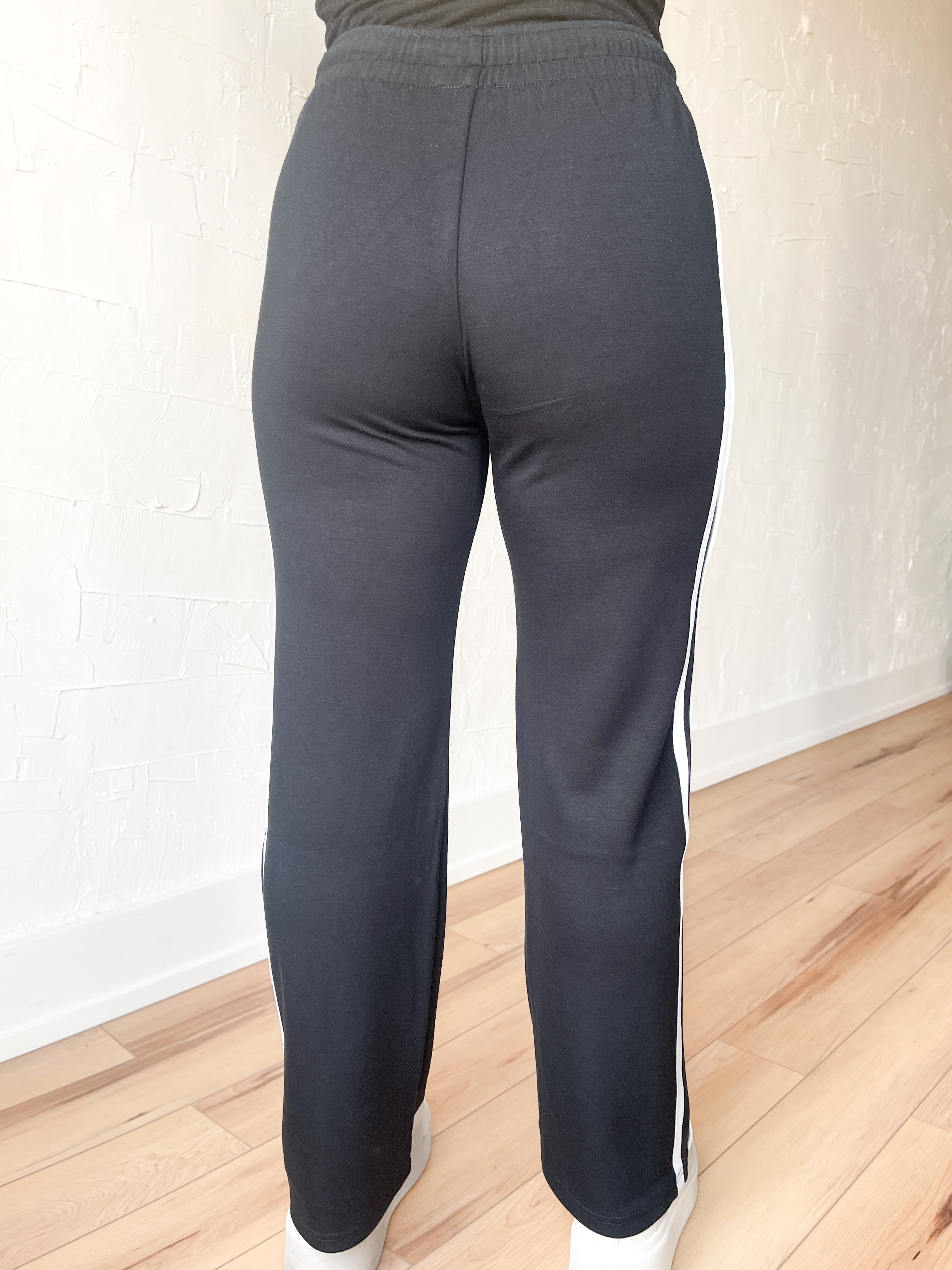 The Classic Stripe Pants- Black - Ana Patricia Boutique