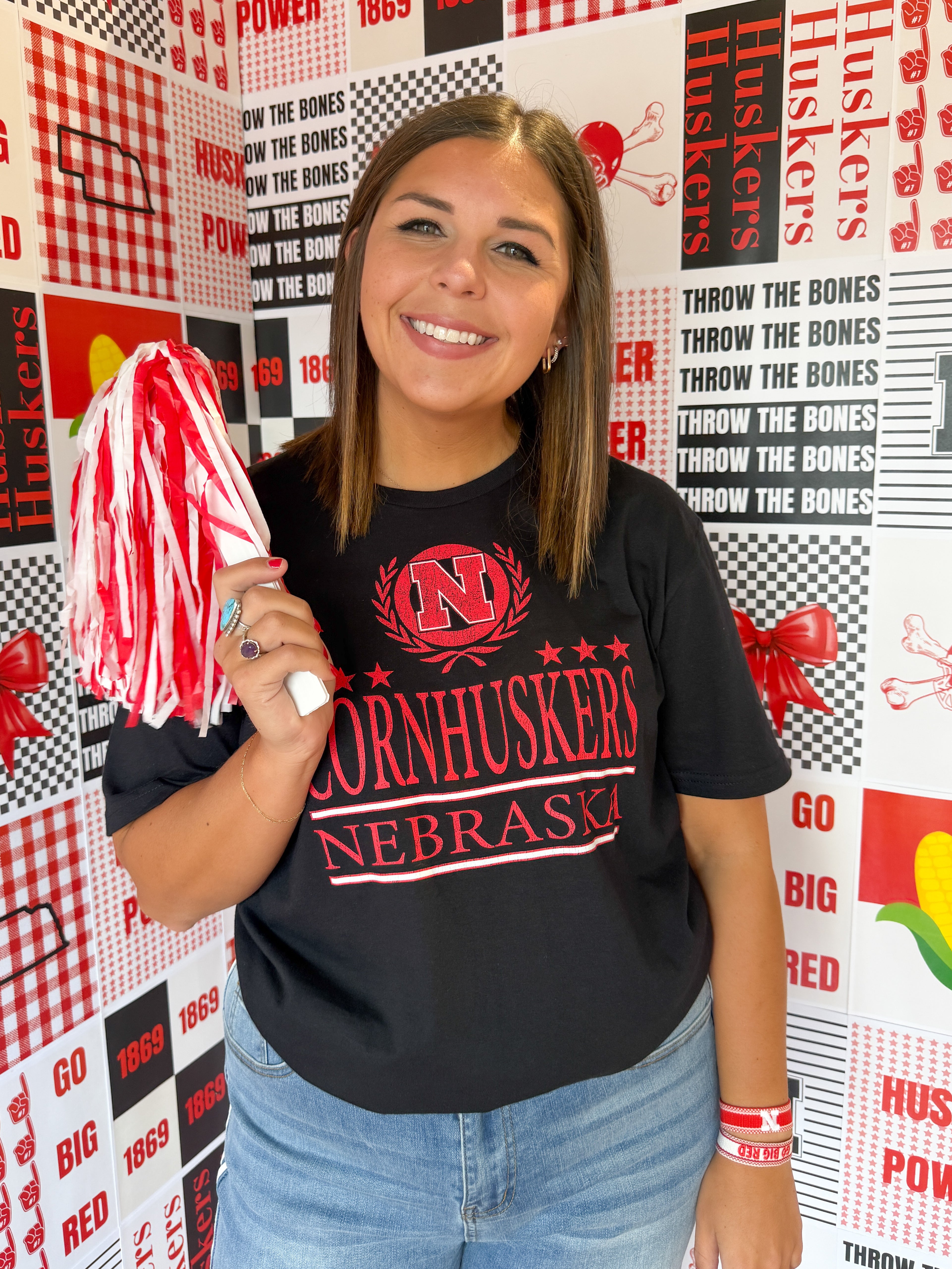 Nebraska Tee- Black - Ana Patricia Boutique