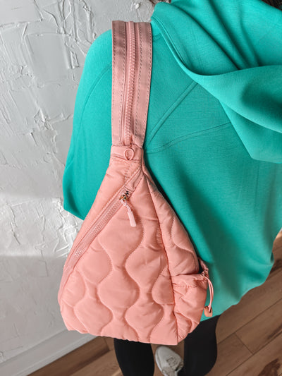 Easy On Puffer Sling- Pink
