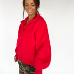 High Collar Pullover - Red - Ana Patricia Boutique