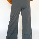 Cotton Slub Lounge Pant-Charcoal - Ana Patricia Boutique