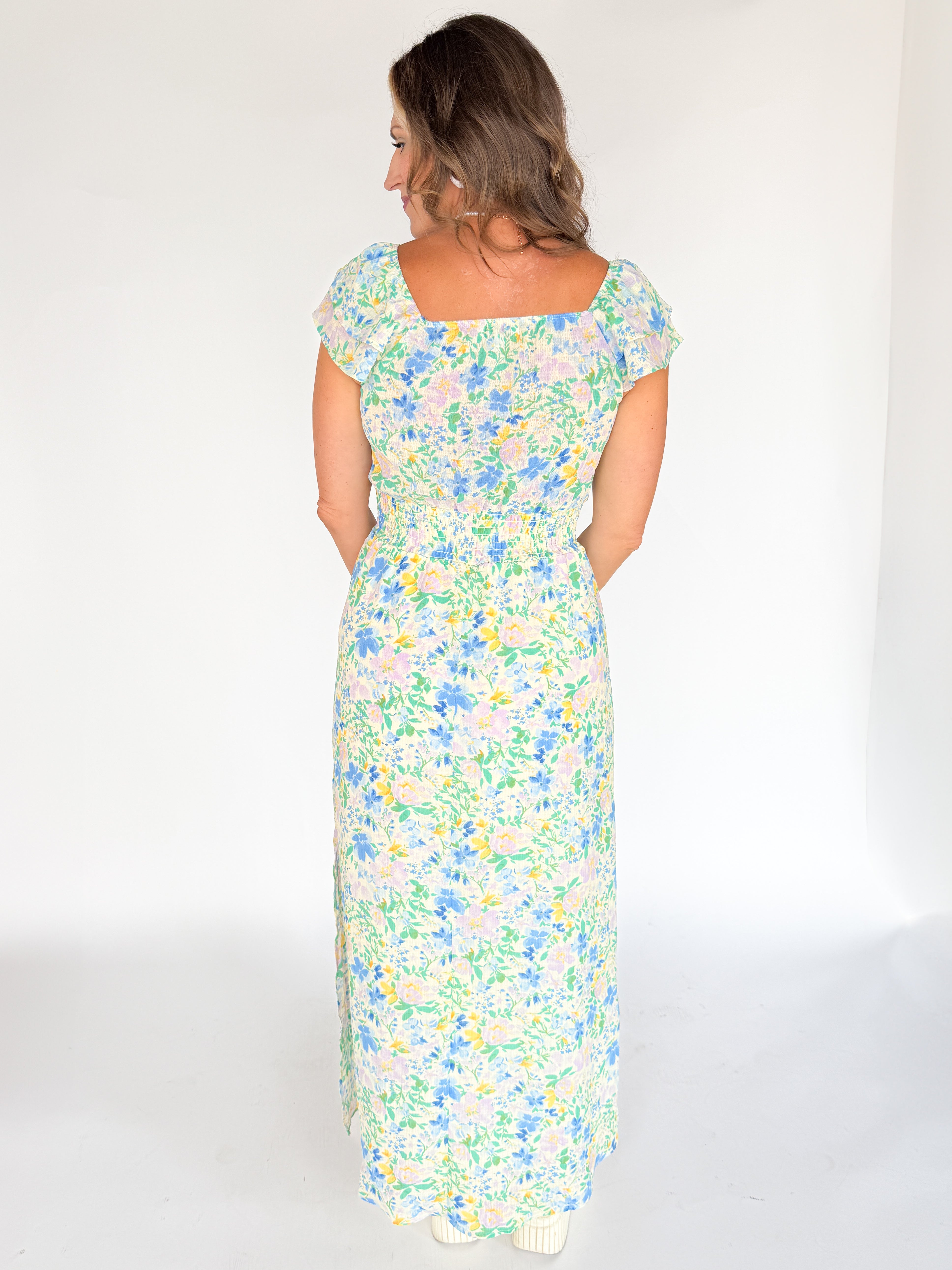 Floral Print Maxi Dress - Ana Patricia Boutique