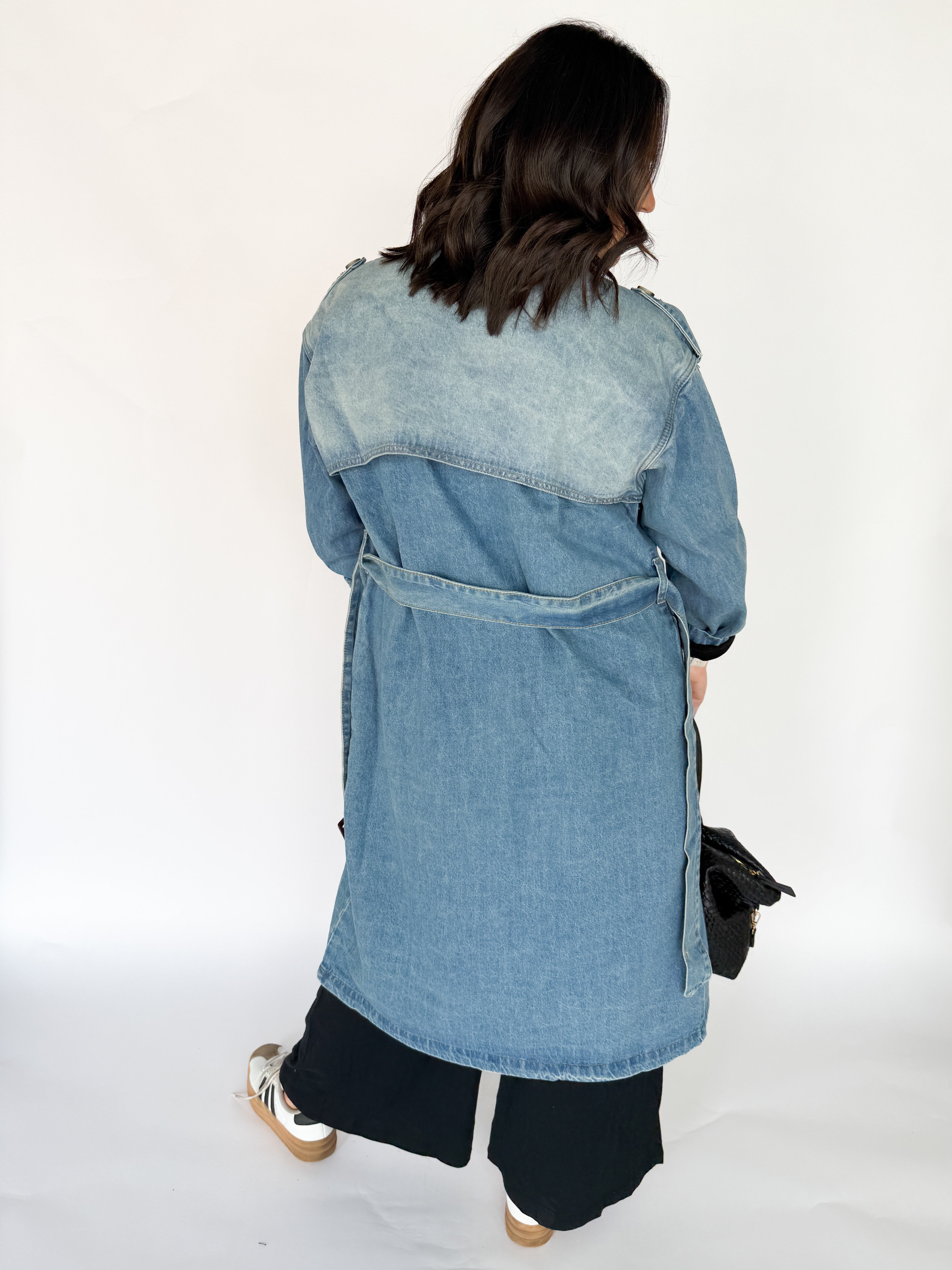 Denim Trench Coat - Ana Patricia Boutique