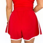 Tiger Shortsie Romper- Red - Ana Patricia Boutique