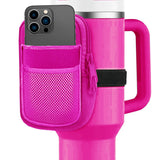 Hot Pink Tumbler ZIPPER POUCH: Hot Pink - Ana Patricia Boutique