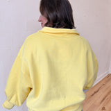 High Collar Pullover - Yellow