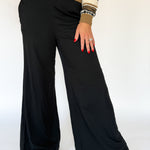 Everyday Wide Leg Pants- Black - Ana Patricia Boutique