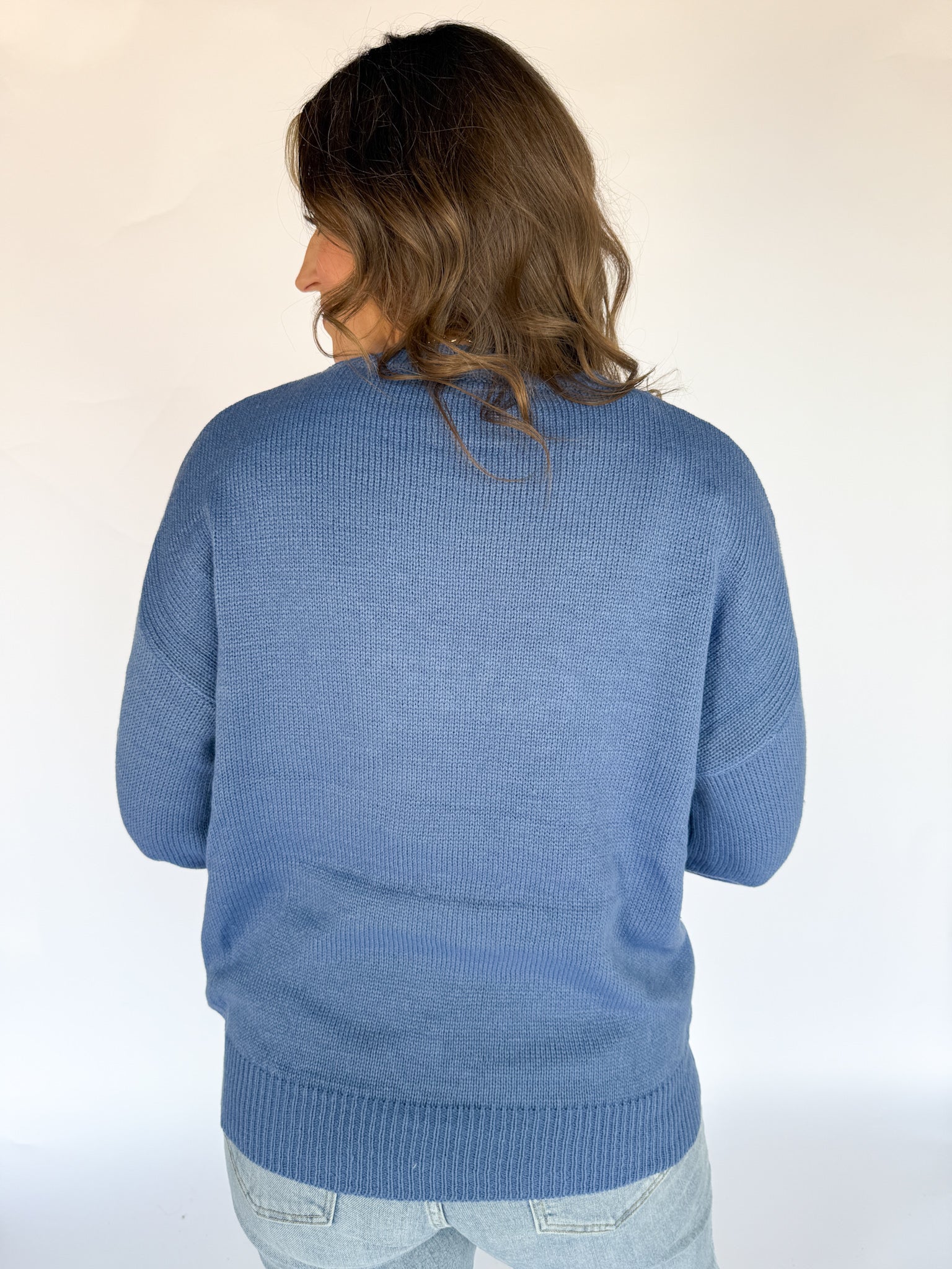 Howdy Sweater- Blue - Ana Patricia Boutique