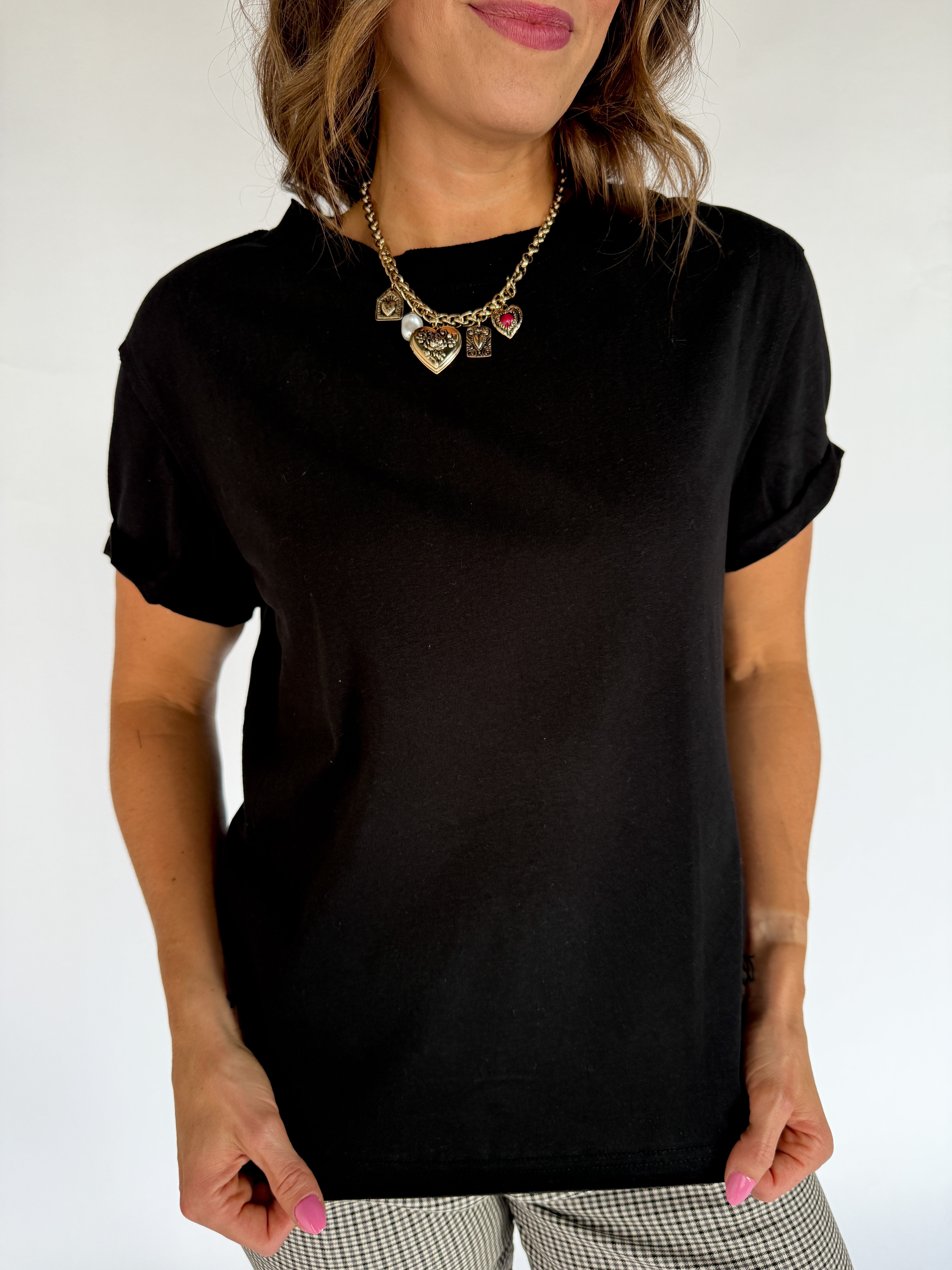 The Mali Basic Tee-Black - Ana Patricia Boutique