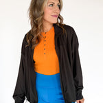 Butter Soft Oversized Jacket- Black - Ana Patricia Boutique