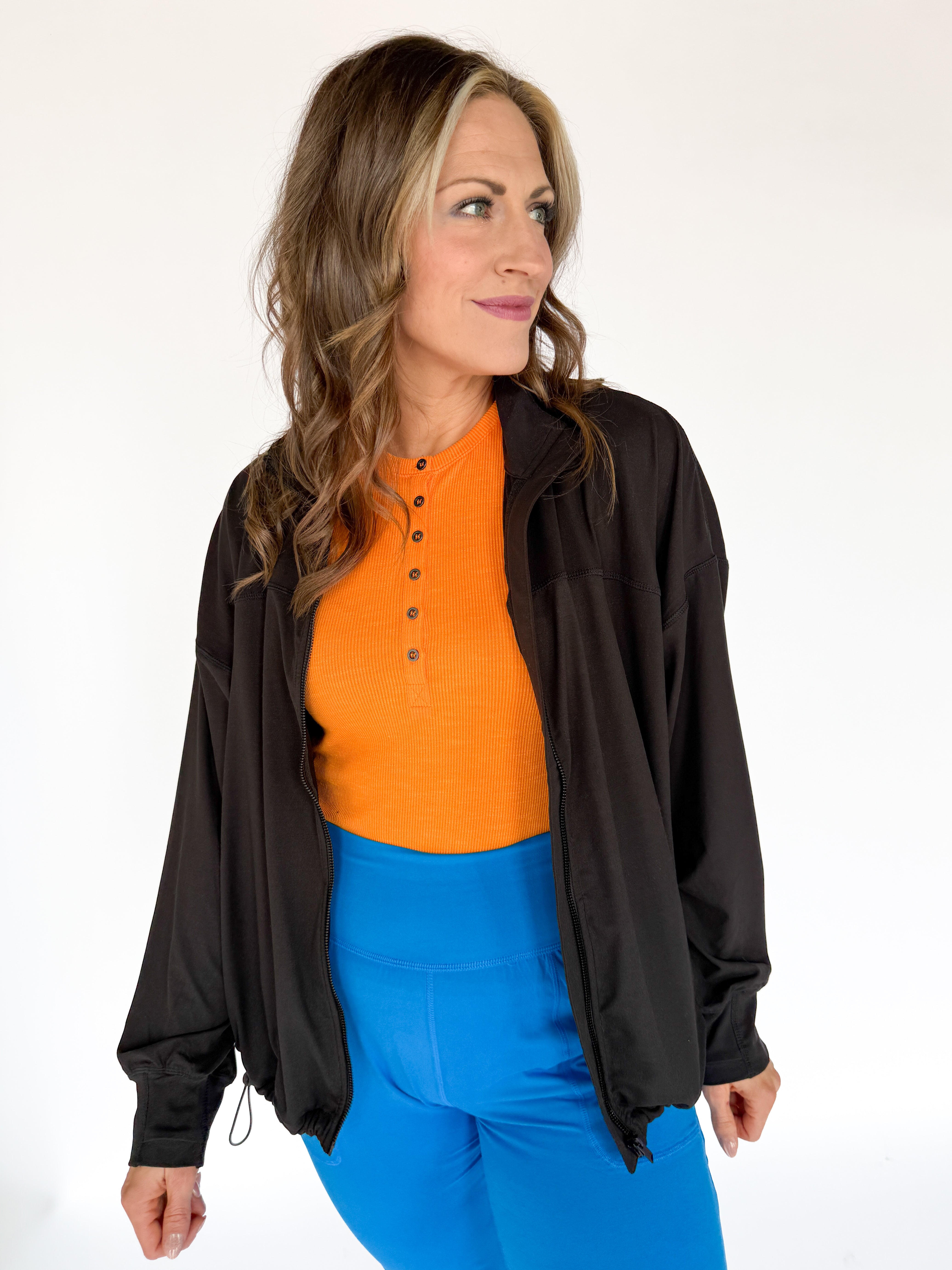 Butter Soft Oversized Jacket- Black - Ana Patricia Boutique