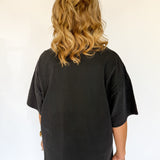 Mineral Wash Oversized Tee-Black - Ana Patricia Boutique
