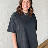 Oversized Basic Tee- Black - Ana Patricia Boutique