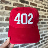 402 Embroidered Hat- Red