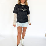 Country Roads Graphic Tee- Black - Ana Patricia Boutique