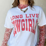 Long Live Cowgirls Tee- White - Ana Patricia Boutique