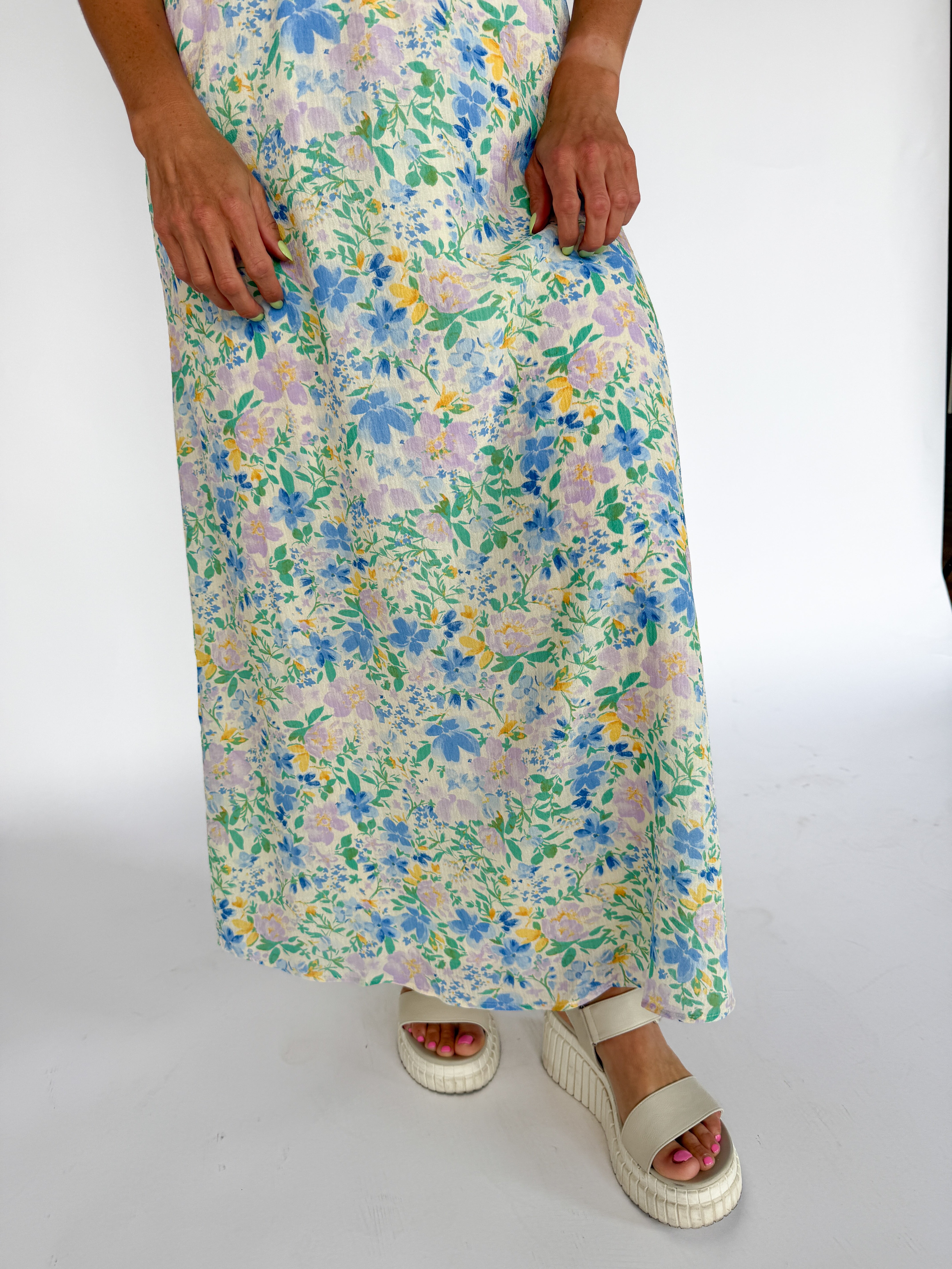 Floral Print Maxi Dress - Ana Patricia Boutique