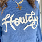Howdy Sweater- Blue - Ana Patricia Boutique