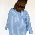 The Classic Blue and White Button Down - Ana Patricia Boutique