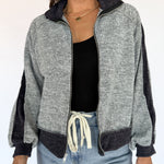 Two Tone Jacquard Jacket-Black - Ana Patricia Boutique