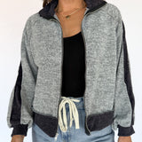 Two Tone Jacquard Jacket-Black - Ana Patricia Boutique
